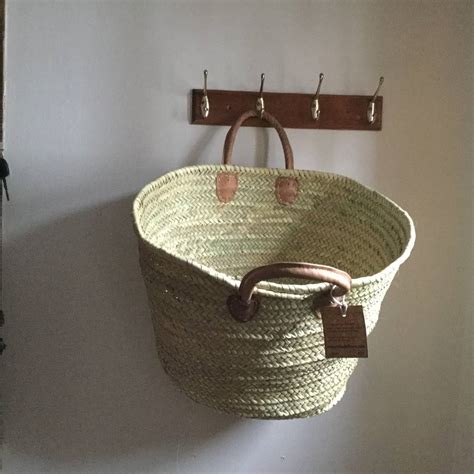 Up to 20% off + free p&p on gift baskets europe products. Large French Market Basket Short / Long Leather Handles By ...