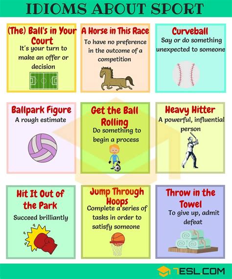 Sports Idioms 45 Useful Sport Idioms And Phrases • 7esl Idioms And