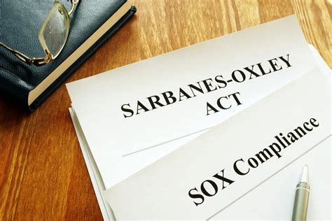 Sarbanes Oxley Act And Sox Compliance Policy On Table Calcom
