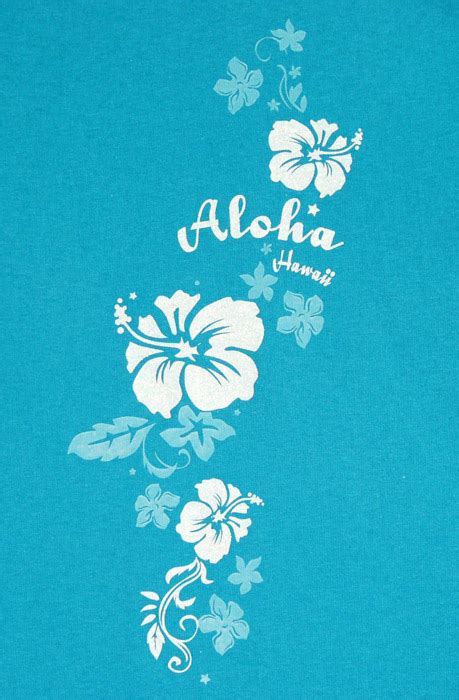 Vertical Aloha Hibiscus Women S T Shirt