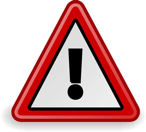 Red Warning Sign Png Png Image Collection