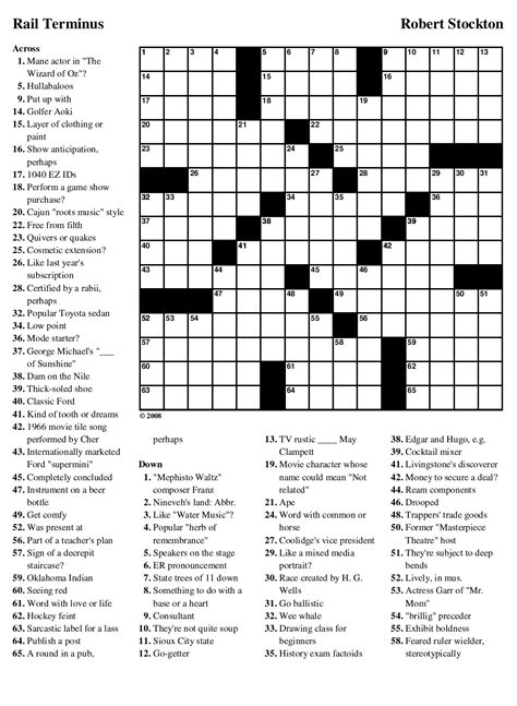 (131) another crossword packed with movies and the stars who make them possible for our enjoyment. Online tv giant crossword, donnie darko comic
