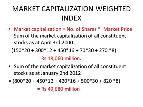 Market capitalization (usually called market cap) is the total dollar market value of a company's a company can also initiate a stock split, which is when it decides to lower the price of individual what market cap doesn't tell us. Indices