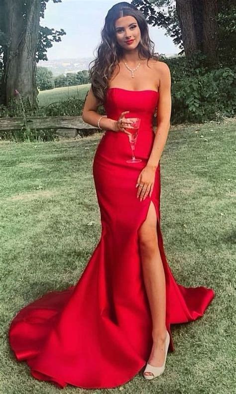 43 Stunning Red Prom Dress You Must Have Long Prom Dresses Strapless
