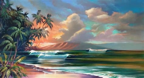 Oil Painting By Wade Koniakowsky Dreamscapes Tropical Paintings