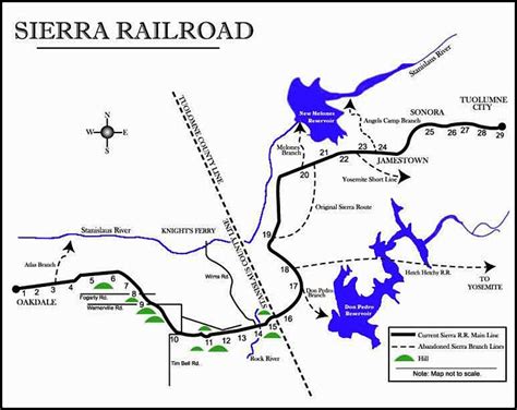 Sierra Railroad Map