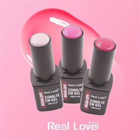 Real Love no Instagram Esmaltes em gel Real Love com cores incríveis