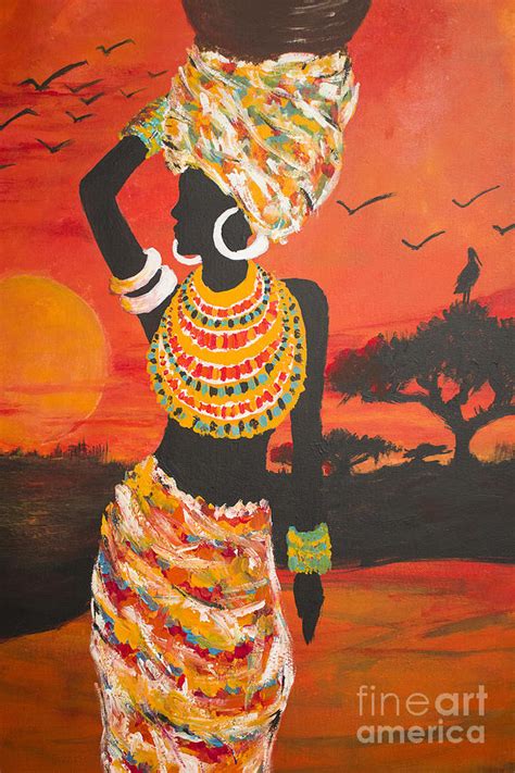 African Art Print Painting By Ingrida Pixels