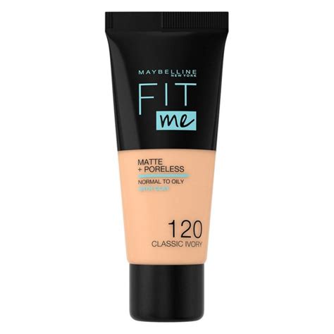 Maybelline Fit Me Matte Poreless Foundation 120 Classic Ivory 30 Ml