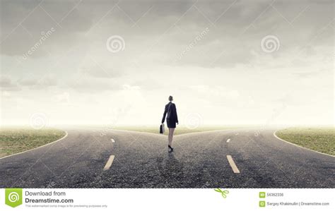 Choose Your Way Stock Photo Image Of Achievement Female 56362336