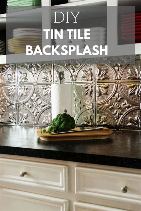 This backsplash tile installation shows how to attain a beautiful, modern kitchen with metal backsplash tiles. How to Install a Tin Tile Backsplash | Tin tile backsplash