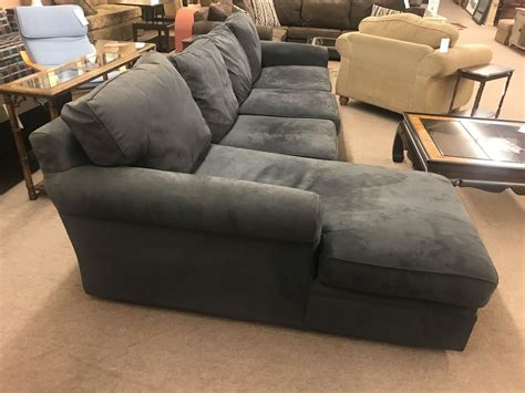 Crate And Barrel Gray Sectional Delmarva Furniture Consignment