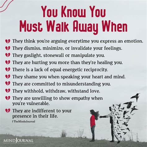 How To Know When To Walk Away From A Relationship Lifengoal