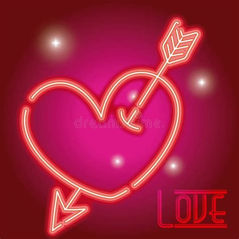 Love Neon Sign Stock Vector Illustration Of Abstract 125387332