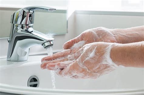 Rinse Hands With Water