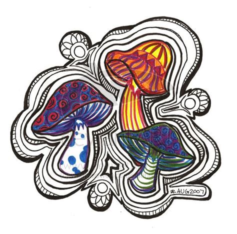 Ideas For Drawing Mushrooms Sharpie Art Trippy Drawings Sharpie