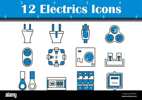 Electrics Icon Set Stock Vector Image And Art Alamy