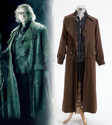 Harry Potter Alastor Moody Mad Eye Trench Coat Costume Halloween