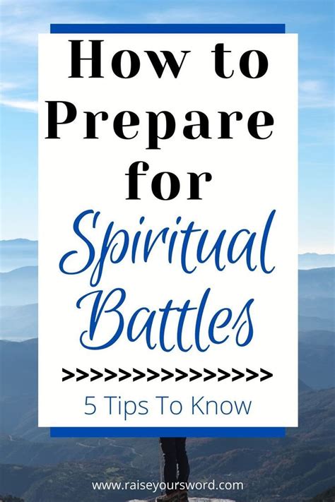 How To Prepare For Spiritual Battles Spiritual Battle Spiritual