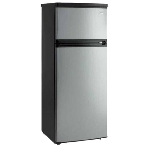 Avanti 74 Cu Ft Two Door Apartment Size Refrigerator In Black With