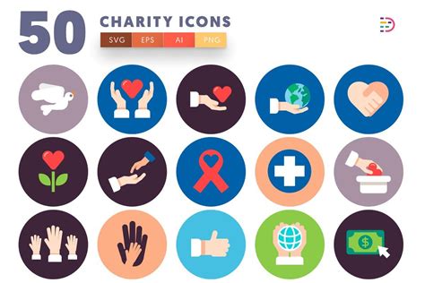 50 Charity Icons Charity Icon Graphic