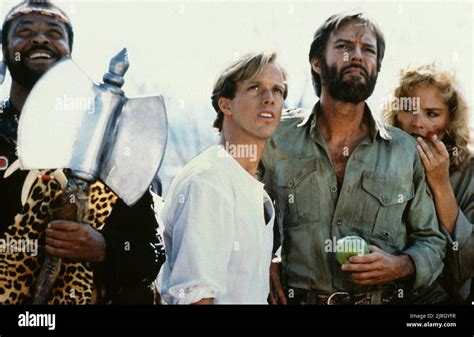 Scene With Richard Chamberlain Sharon Stone King Solomon S Mines Stock Photo Alamy