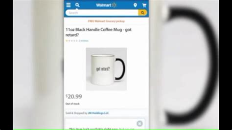 Walmart Amazon Pull Offensive Mug From Websites