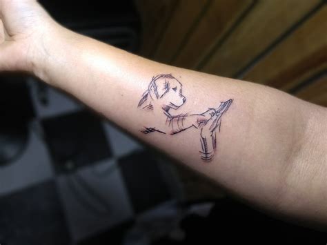 Artstation Cute Puppy Tattoo