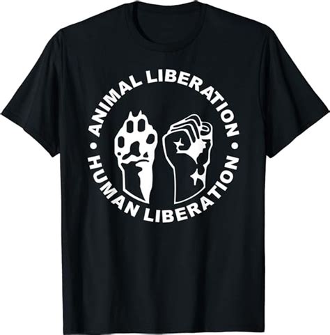 Animal Liberation Human Liberation Animal Rights T Shirt