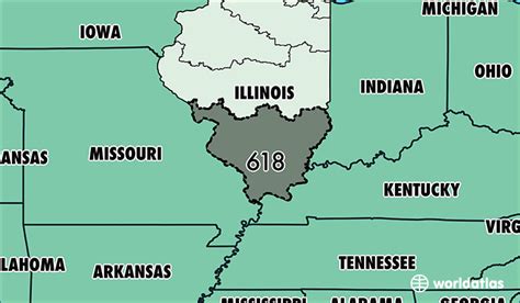 Where Is Area Code 618 Map Of Area Code 618 Belleville Il Area Code