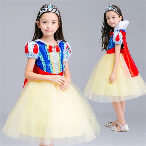 Childrens Day Girls Snow White Princess Dresses Performance Party