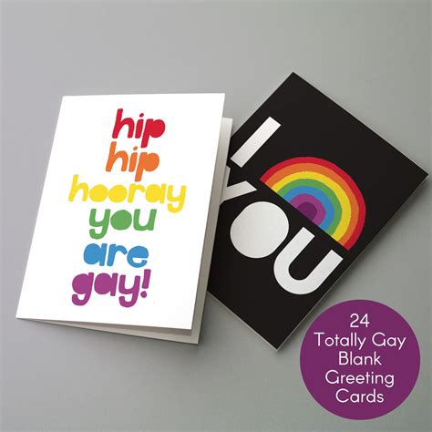 24 gay greeting cards 24 bulk blank cards envelopes lgbt etsy
