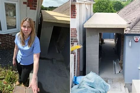 Woman S Fury After Finding Neighbours Have Built Extension Six Inches