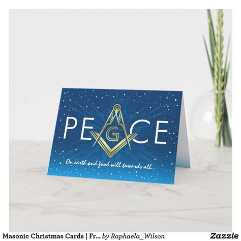 Masonic Christmas Cards Freemasonry Holiday Zazzle Christmas