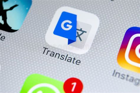 Gmail & google translate app icon redesign. Google Translate Application Icon On Apple IPhone X Screen ...