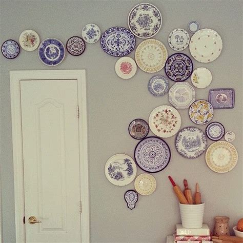 Diy Hanging Plate Wall Designs With Fine China Fancy Plates