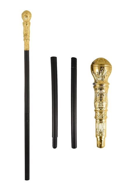 Egyptian Pharaoh Cane Snake Scepter Gold Stick Pimp With Gold Top 3