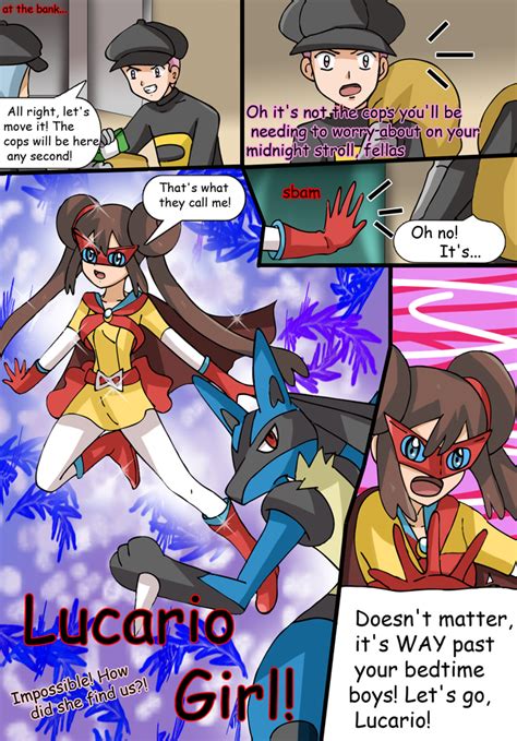 Commission Comic Lucario Girl For GreenJack21 By Hikariangelove On
