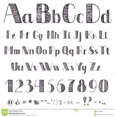 Hand Drawing Alphabet Lettering Alphabet Hand Lettering Fonts Fonts