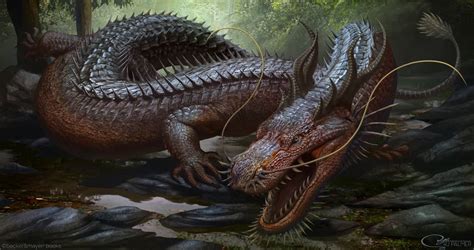 Long Snake Drawing Dragon Chinese Dragons Arvalis Deviantart Mythical