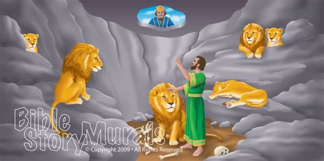 Daniel In The Lions Den Wall Mural Daniel And The Lions Bible Story