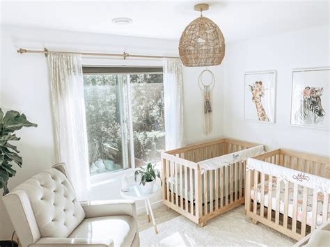 Twin Nursery Ideas: A Sweet Boho Style Room for Mila and Liam - Project 