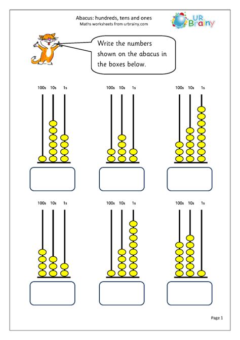 Abacus With 100s 10s And 1s Number And Place Value By