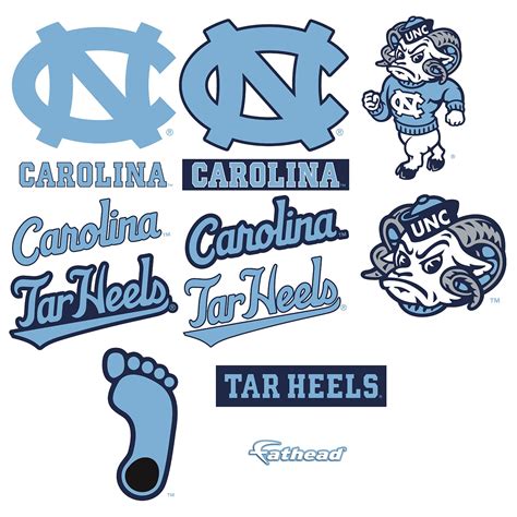 North Carolina Tar Heels Logo Assortment Large Officially Licensed