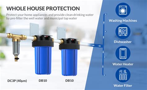 Big Blue 10 Inch Whole House 45 X 10 Water Filter Housing Universal