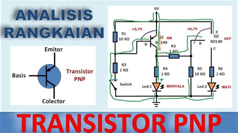 Penjelasan Transistor Pnp Cara Membaca Rangkaiannya Youtube