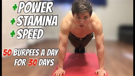 I Did 50 Burpees A Day For 30 Days Monthly Challenge Youtube