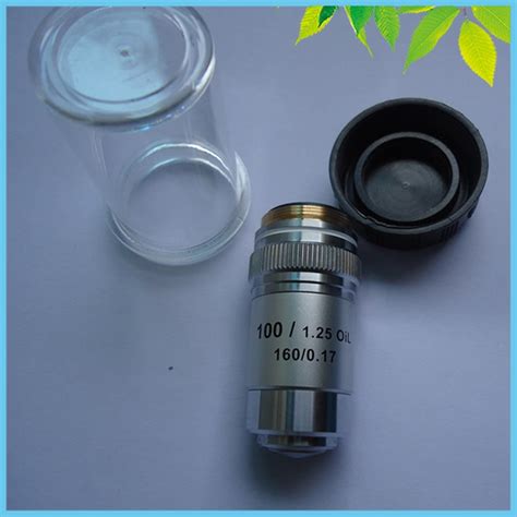 100x 125 Na Biological Microscope Objectives All Metal 100x Achromatic