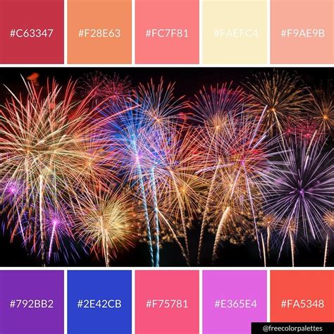 Different Colors Of Fireworks Lyn Hook