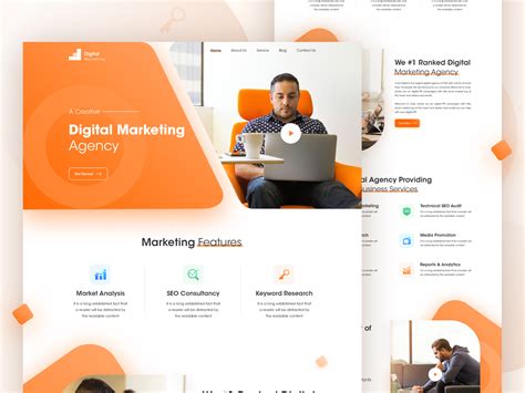 Digital Marketing Agency Landing Page By Mithun On Dribbble
